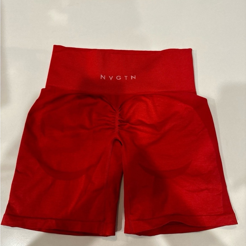 NVGTN Women's Vibrant Red Bike Shorts